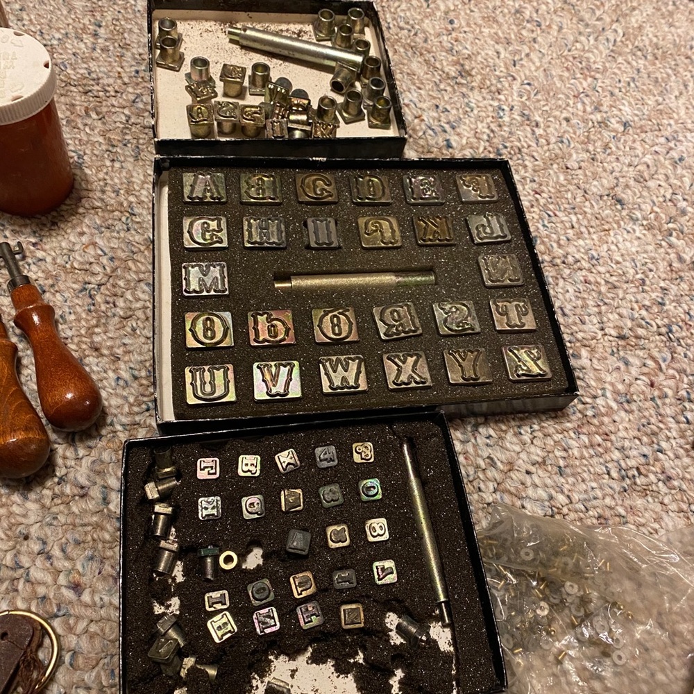 Leather stamping kit